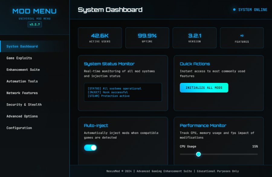 Detroit: Become Human Mod Menu Screenshot